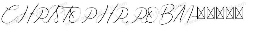 CHRISTOPHR ROBIN字体转换